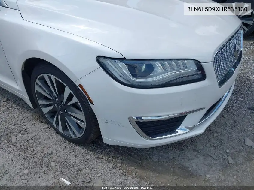 2017 Lincoln Mkz Select VIN: 3LN6L5D9XHR635130 Lot: 42587450