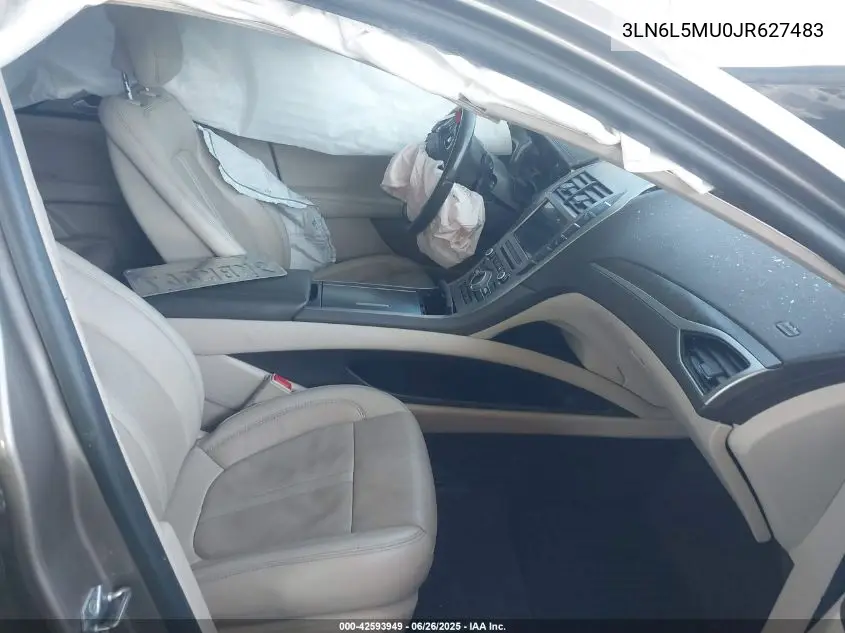 2018 Lincoln Mkz Reserve VIN: 3LN6L5MU0JR627483 Lot: 42593949