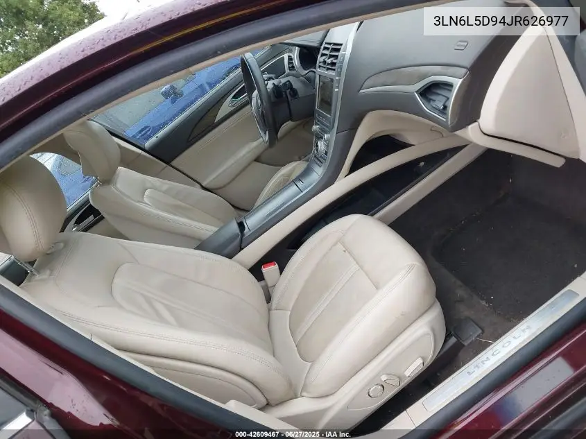 2018 Lincoln Mkz Select VIN: 3LN6L5D94JR626977 Lot: 42609467