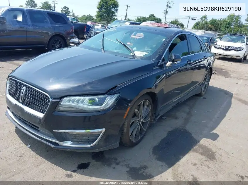 2019 Lincoln Mkz Reserve I VIN: 3LN6L5C98KR629190 Lot: 42594616