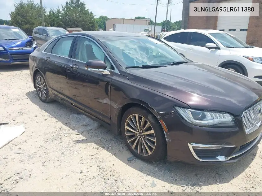 2020 Lincoln Mkz Standard VIN: 3LN6L5A95LR611380 Lot: 42578658