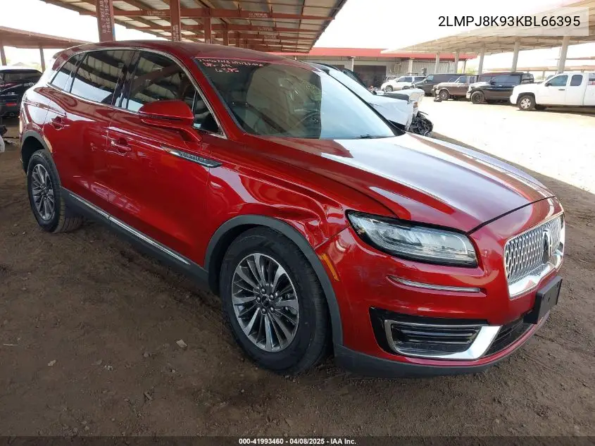 2019 Lincoln Nautilus Select VIN: 2LMPJ8K93KBL66395 Lot: 41993460