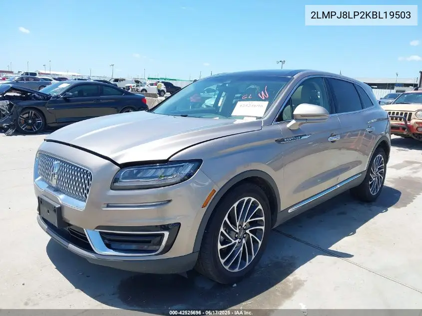 2019 Lincoln Nautilus Reserve VIN: 2LMPJ8LP2KBL19503 Lot: 42525696