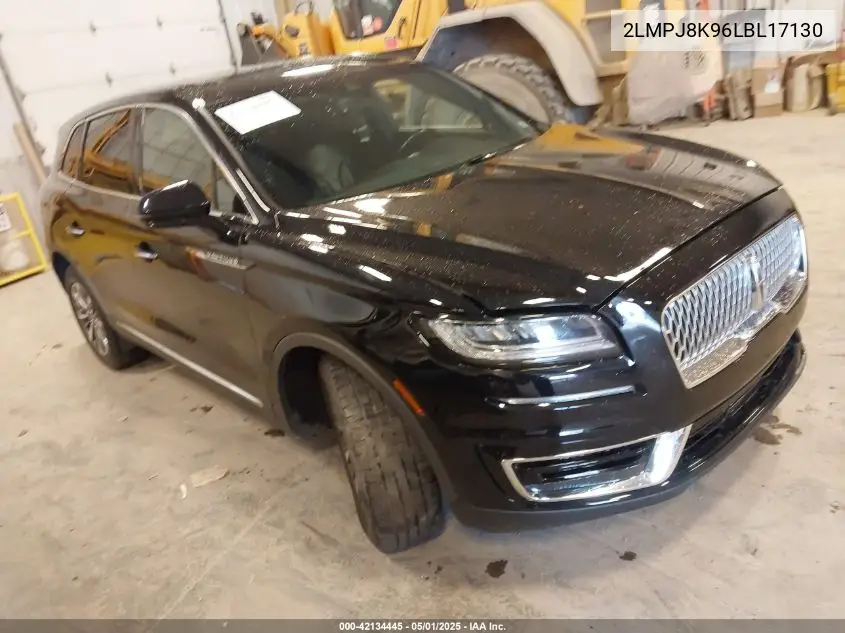 2020 Lincoln Nautilus Reserve VIN: 2LMPJ8K96LBL17130 Lot: 42134445