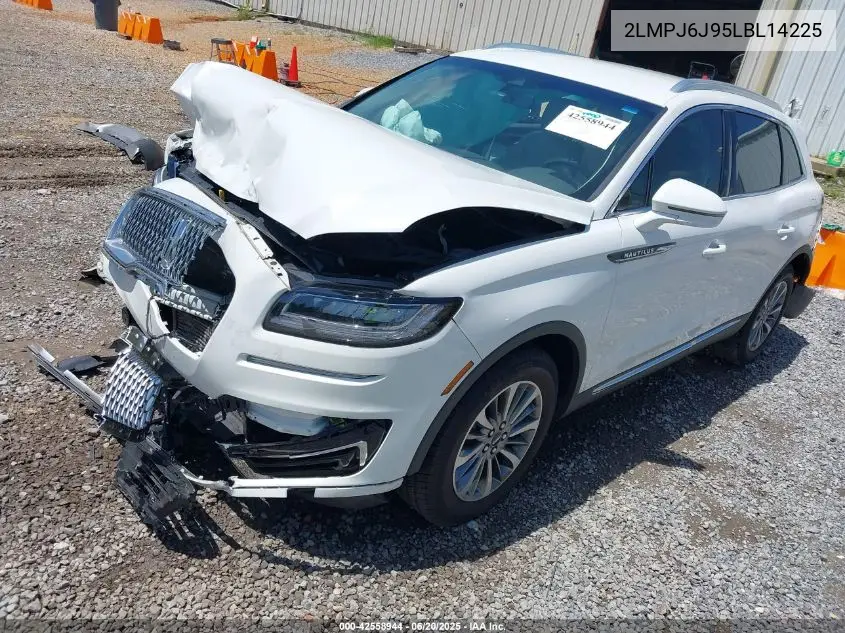 2020 Lincoln Nautilus Standard VIN: 2LMPJ6J95LBL14225 Lot: 42558944