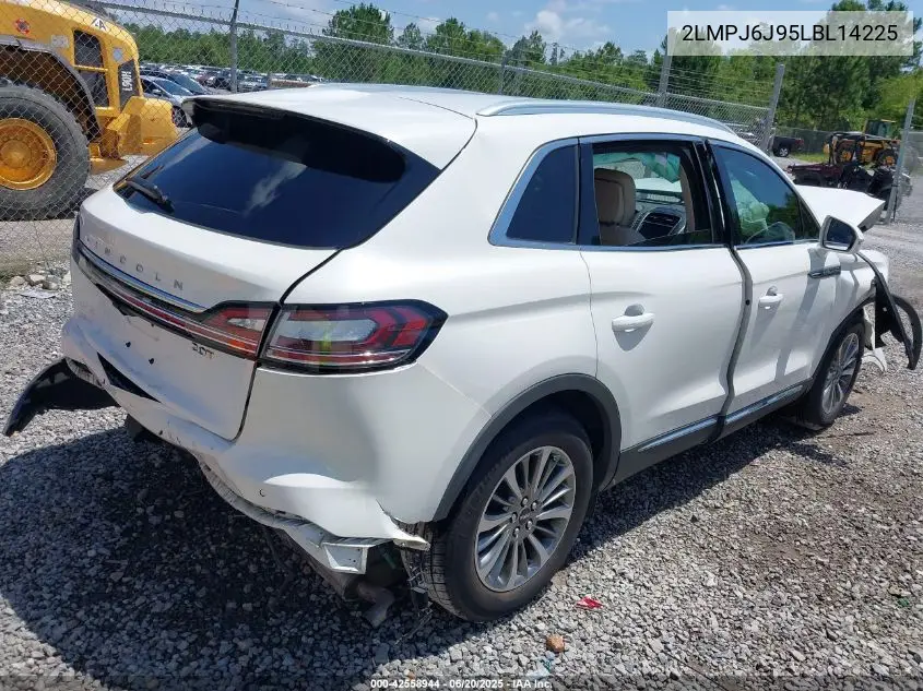2020 Lincoln Nautilus Standard VIN: 2LMPJ6J95LBL14225 Lot: 42558944