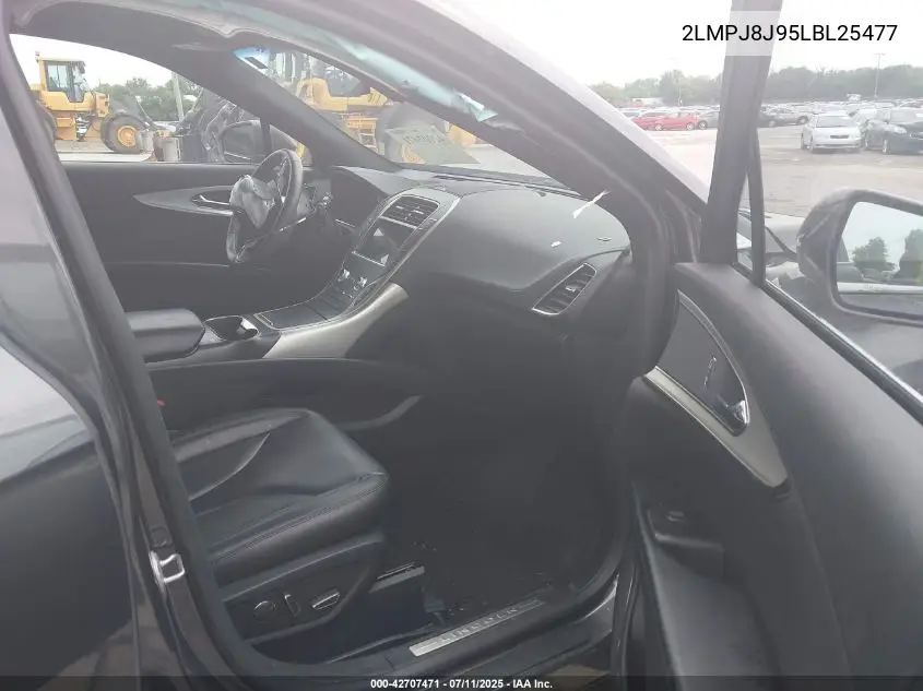 2020 Lincoln Nautilus Standard VIN: 2LMPJ8J95LBL25477 Lot: 42707471