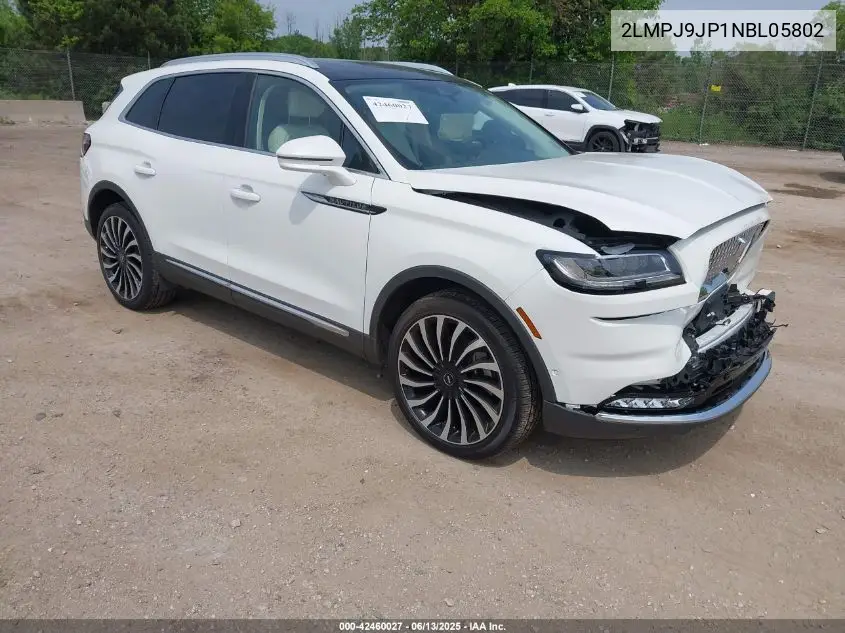 2022 Lincoln Nautilus Black Label VIN: 2LMPJ9JP1NBL05802 Lot: 42460027