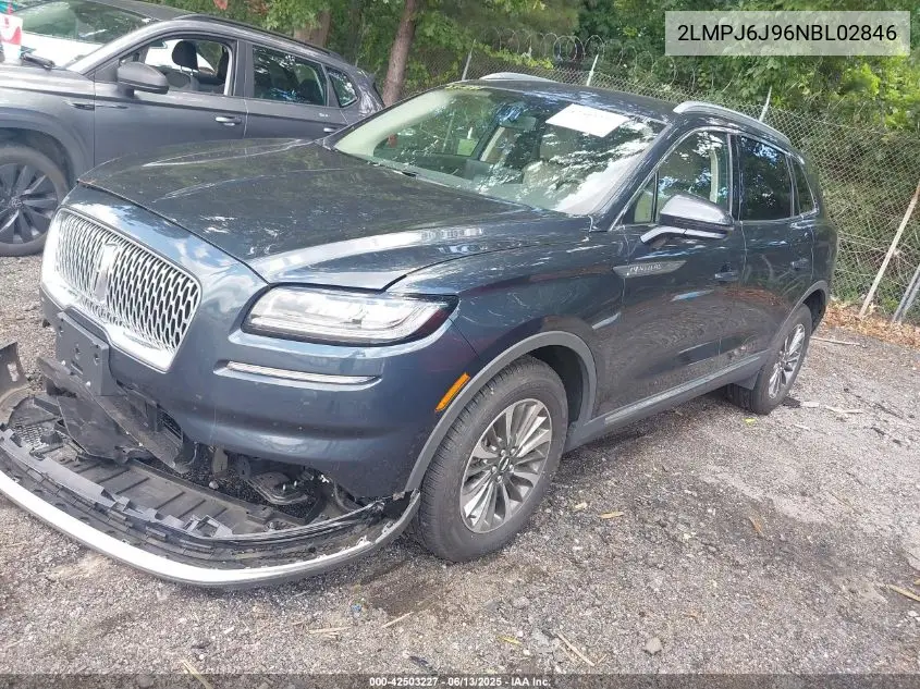 2022 Lincoln Nautilus Standard VIN: 2LMPJ6J96NBL02846 Lot: 42503227