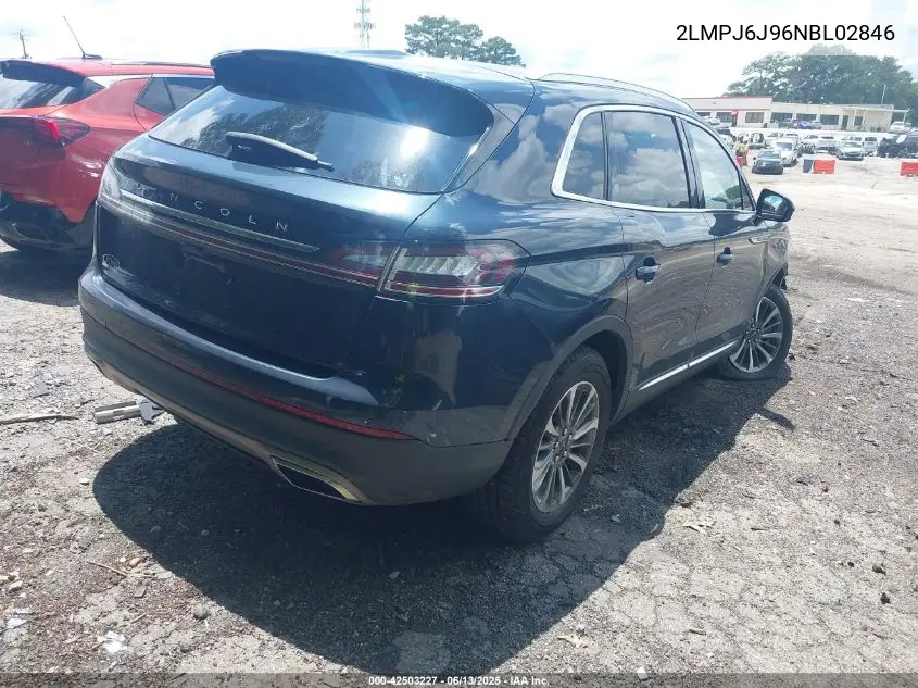 2022 Lincoln Nautilus Standard VIN: 2LMPJ6J96NBL02846 Lot: 42503227