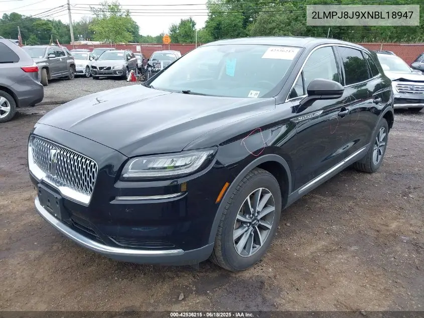 2022 Lincoln Nautilus Standard VIN: 2LMPJ8J9XNBL18947 Lot: 42536215