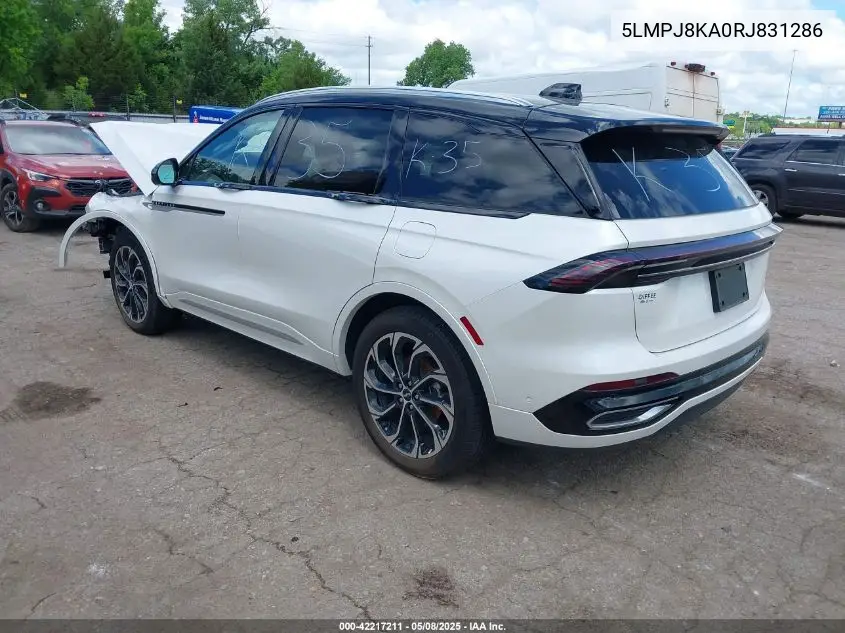 2024 Lincoln Nautilus Reserve VIN: 5LMPJ8KA0RJ831286 Lot: 42217211