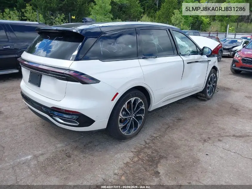 2024 Lincoln Nautilus Reserve VIN: 5LMPJ8KA0RJ831286 Lot: 42217211