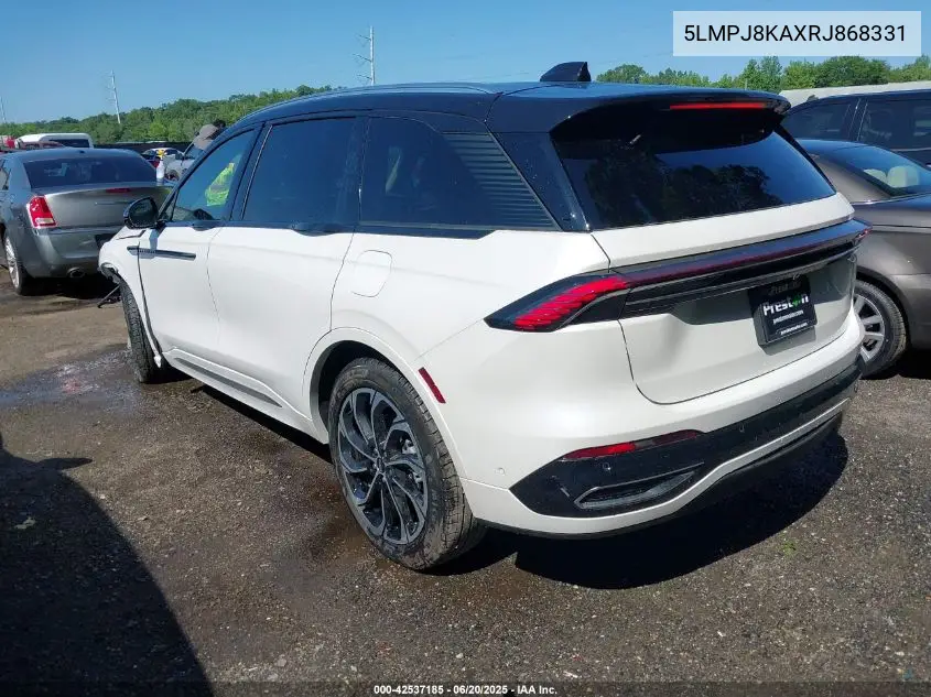 2024 Lincoln Nautilus Reserve VIN: 5LMPJ8KAXRJ868331 Lot: 42537185