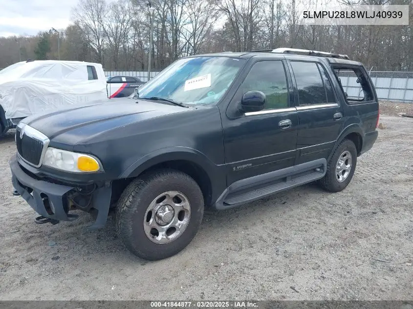 1998 Lincoln Navigator VIN: 5LMPU28L8WLJ40939 Lot: 41844877