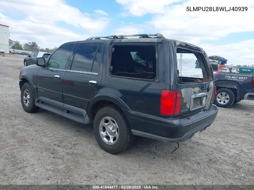 1998 Lincoln Navigator VIN: 5LMPU28L8WLJ40939 Lot: 41844877
