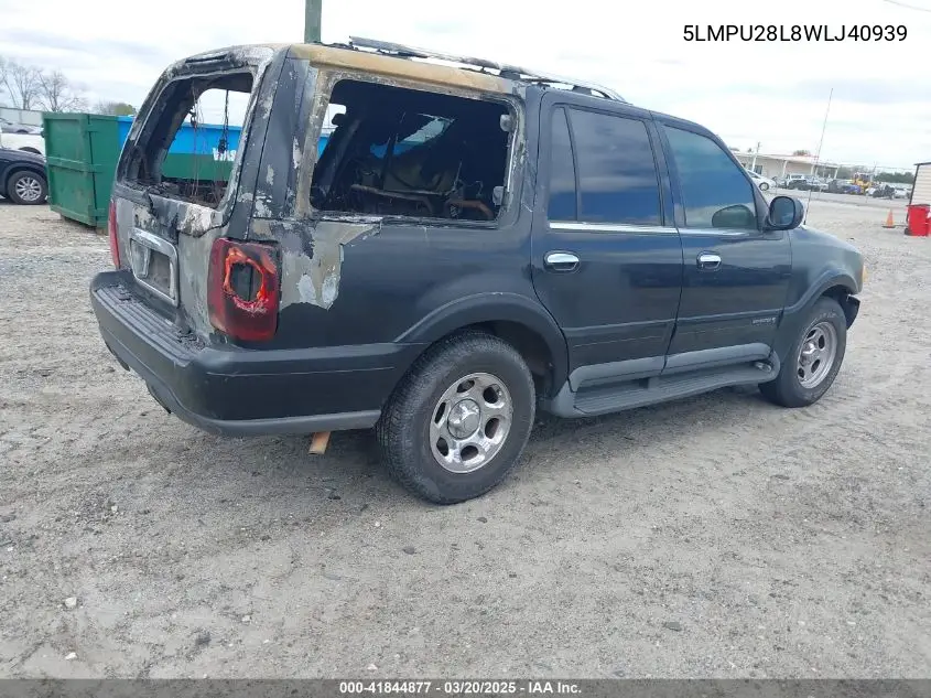 1998 Lincoln Navigator VIN: 5LMPU28L8WLJ40939 Lot: 41844877