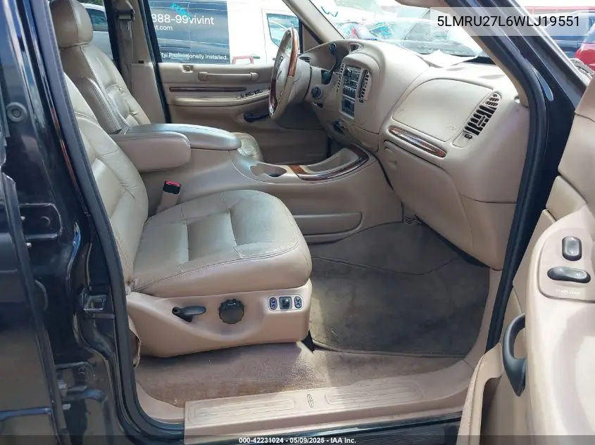 1998 Lincoln Navigator VIN: 5LMRU27L6WLJ19551 Lot: 42231024