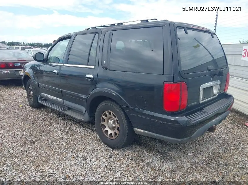1998 Lincoln Navigator VIN: 5LMRU27L3WLJ11021 Lot: 42238892