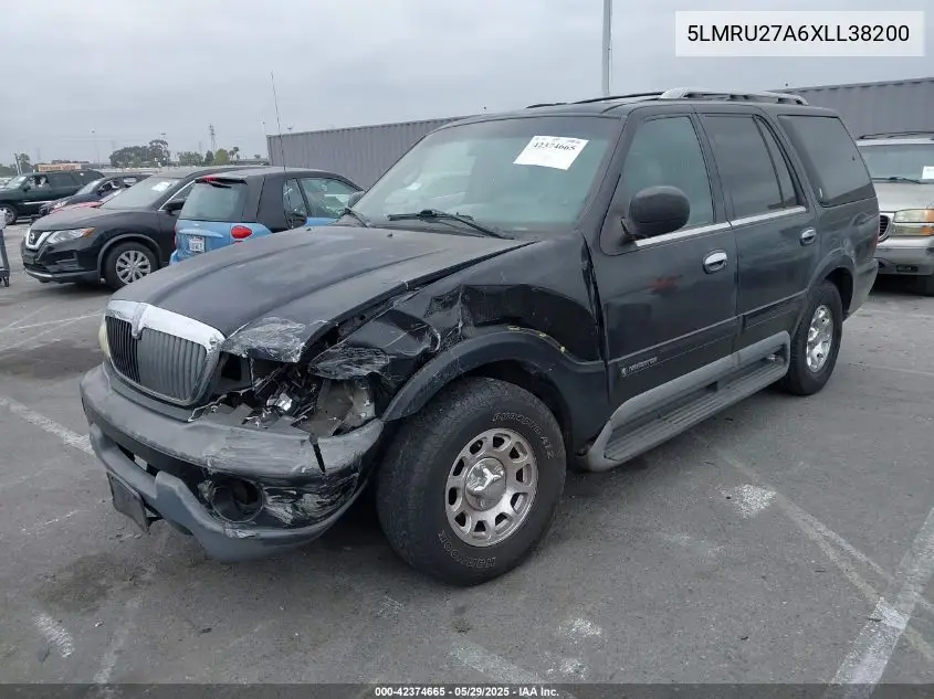 1999 Lincoln Navigator VIN: 5LMRU27A6XLL38200 Lot: 42374665