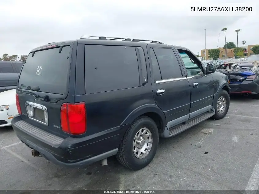 1999 Lincoln Navigator VIN: 5LMRU27A6XLL38200 Lot: 42374665