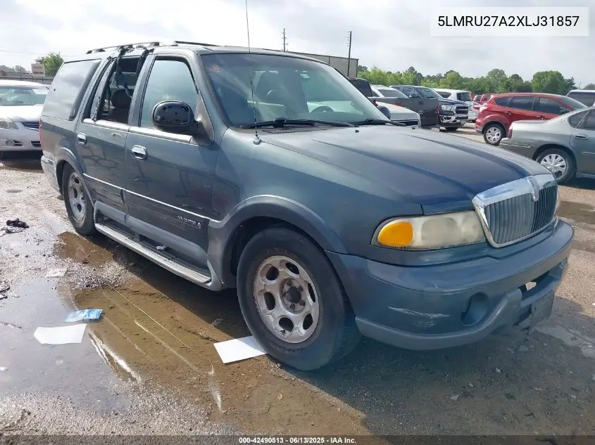 1999 Lincoln Navigator VIN: 5LMRU27A2XLJ31857 Lot: 42490513