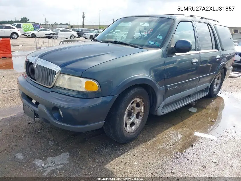 1999 Lincoln Navigator VIN: 5LMRU27A2XLJ31857 Lot: 42490513