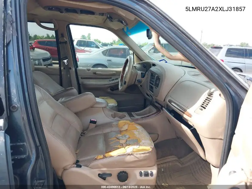 1999 Lincoln Navigator VIN: 5LMRU27A2XLJ31857 Lot: 42490513