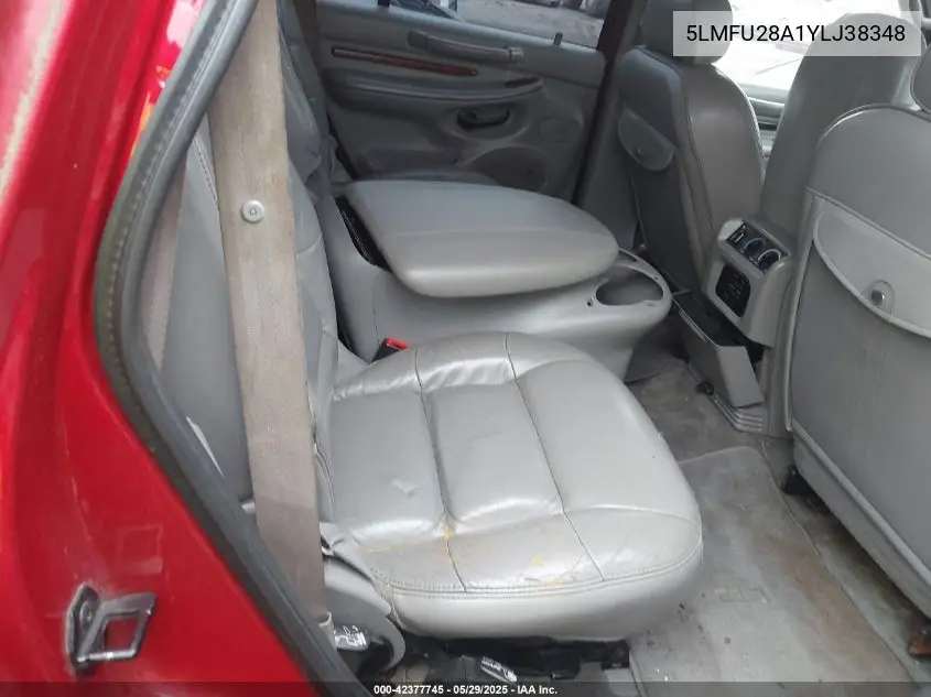 2000 Lincoln Navigator VIN: 5LMFU28A1YLJ38348 Lot: 42377745