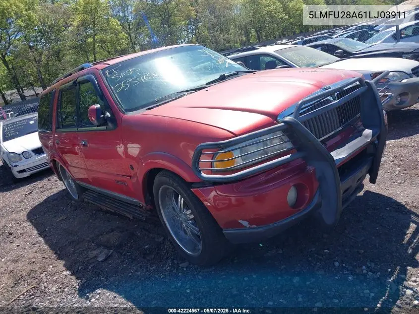 2001 Lincoln Navigator VIN: 5LMFU28A61LJ03911 Lot: 42224567