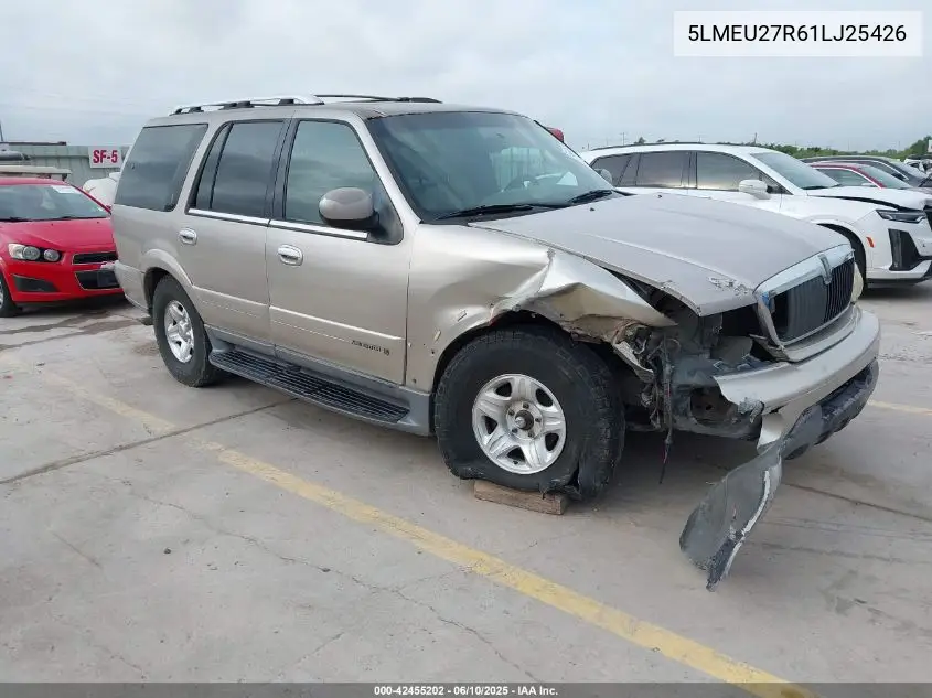 2001 Lincoln Navigator VIN: 5LMEU27R61LJ25426 Lot: 42455202
