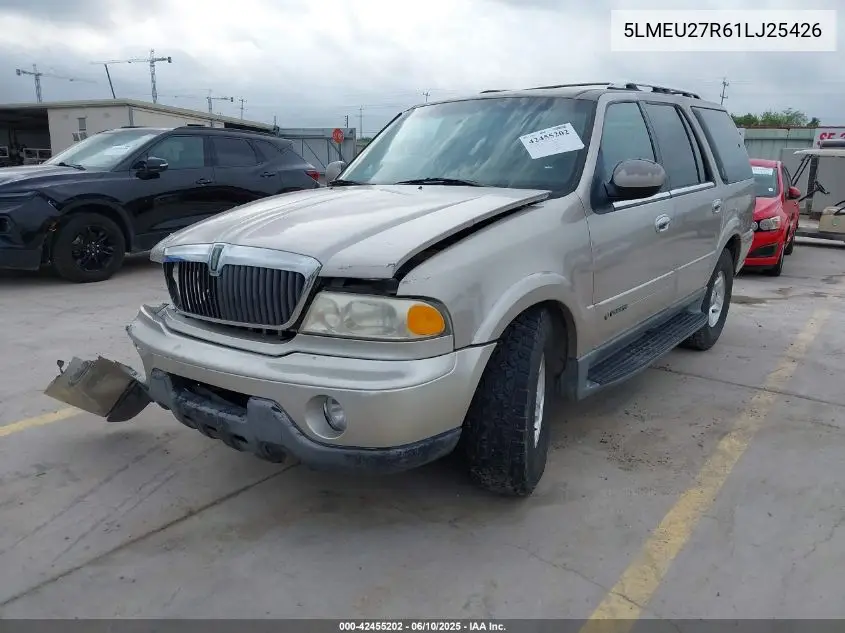 2001 Lincoln Navigator VIN: 5LMEU27R61LJ25426 Lot: 42455202