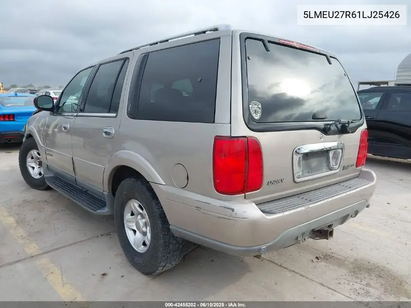 2001 Lincoln Navigator VIN: 5LMEU27R61LJ25426 Lot: 42455202
