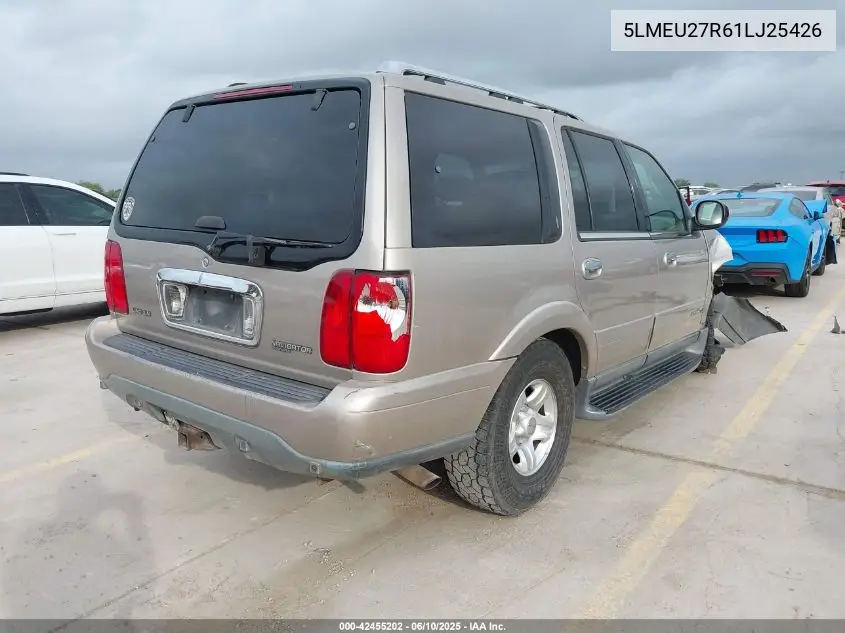 2001 Lincoln Navigator VIN: 5LMEU27R61LJ25426 Lot: 42455202