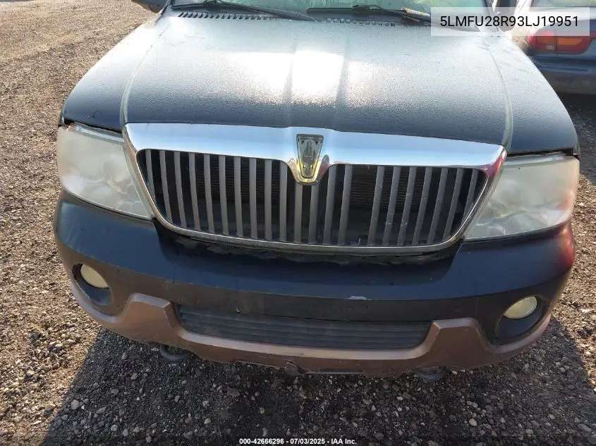 2003 Lincoln Navigator VIN: 5LMFU28R93LJ19951 Lot: 42666296