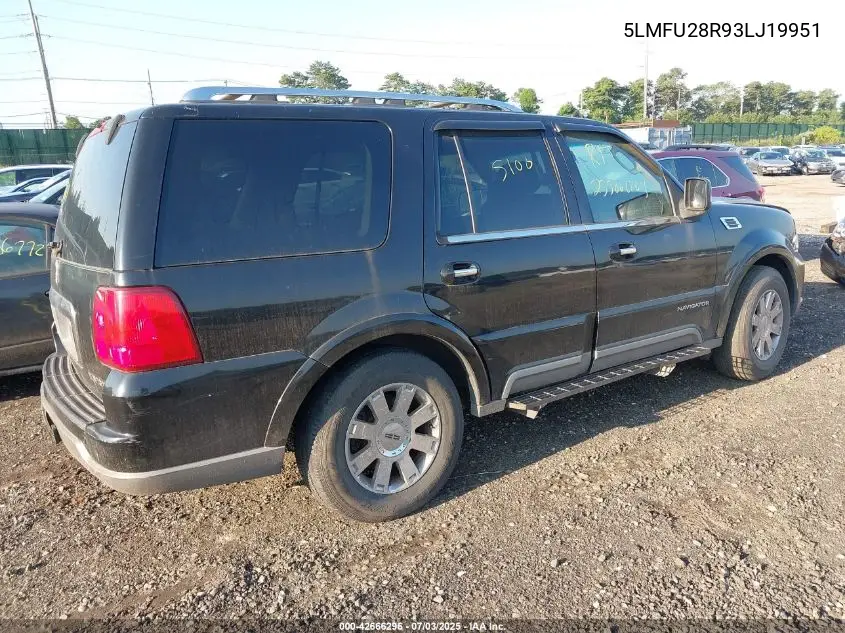 2003 Lincoln Navigator VIN: 5LMFU28R93LJ19951 Lot: 42666296
