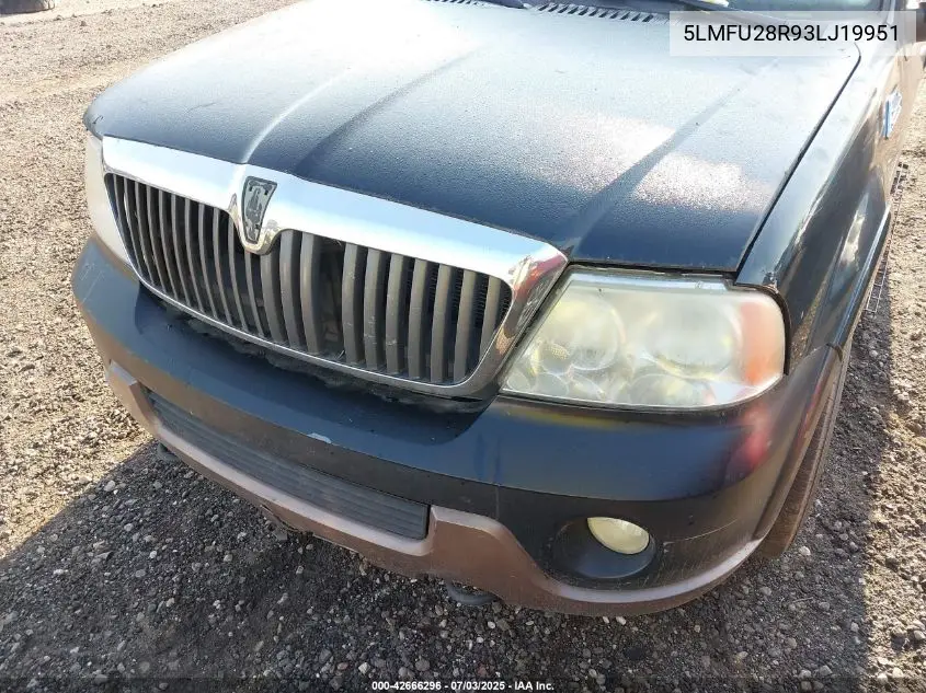 2003 Lincoln Navigator VIN: 5LMFU28R93LJ19951 Lot: 42666296