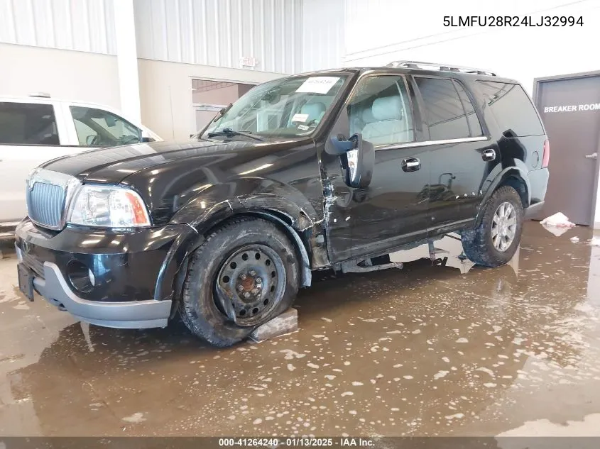 2004 Lincoln Navigator VIN: 5LMFU28R24LJ32994 Lot: 41264240