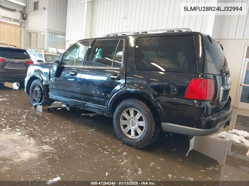 2004 Lincoln Navigator VIN: 5LMFU28R24LJ32994 Lot: 41264240