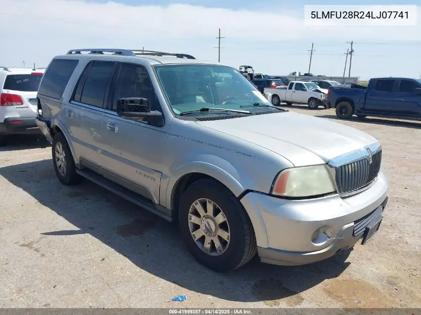 2004 Lincoln Navigator VIN: 5LMFU28R24LJ07741 Lot: 41999357