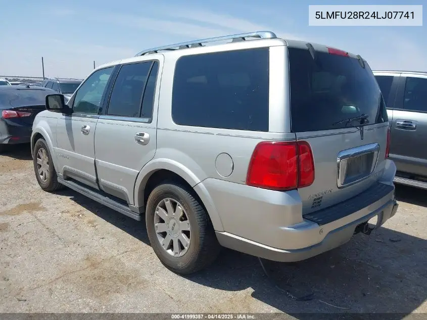 2004 Lincoln Navigator VIN: 5LMFU28R24LJ07741 Lot: 41999357
