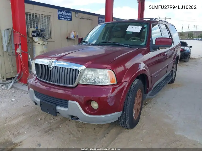 2004 Lincoln Navigator VIN: 5LMFU27R94LJ10282 Lot: 42115619