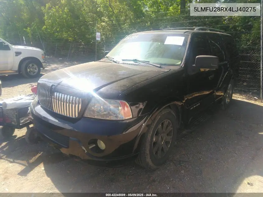 2004 Lincoln Navigator VIN: 5LMFU28RX4LJ40275 Lot: 42245509