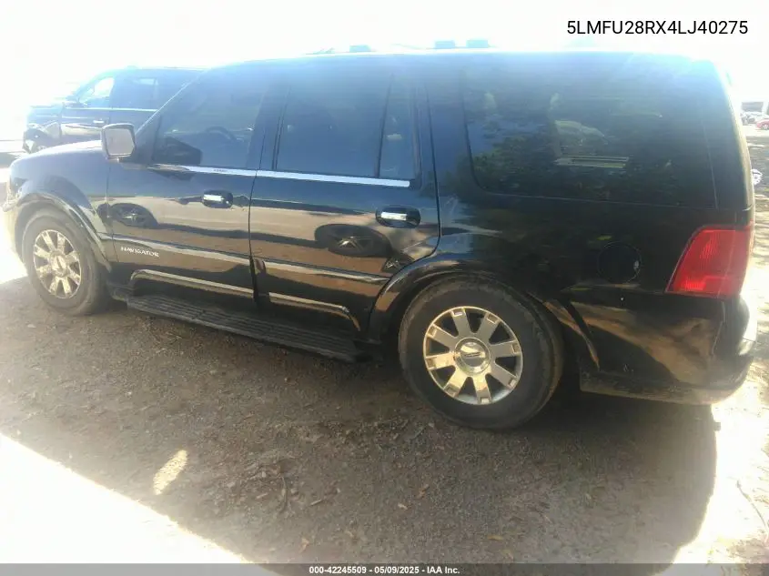 2004 Lincoln Navigator VIN: 5LMFU28RX4LJ40275 Lot: 42245509