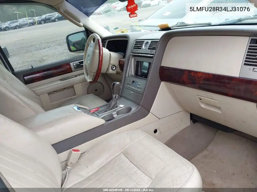 2004 Lincoln Navigator VIN: 5LMFU28R34LJ31076 Lot: 42249195