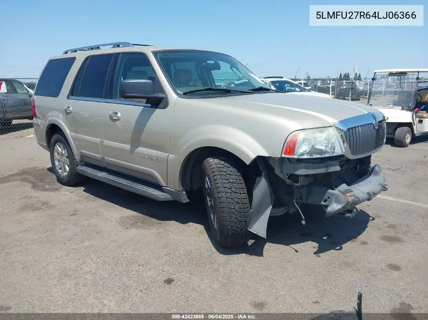 2004 Lincoln Navigator VIN: 5LMFU27R64LJ06366 Lot: 42423666