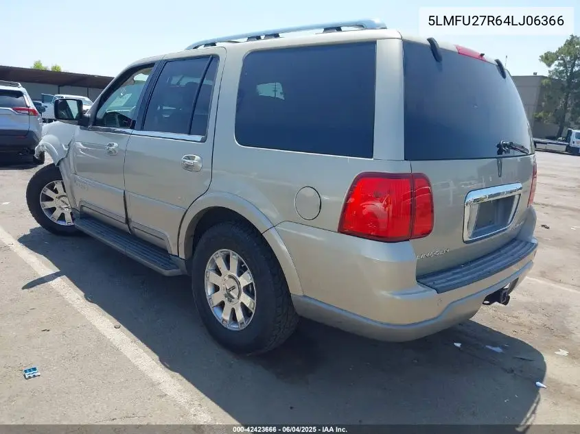 2004 Lincoln Navigator VIN: 5LMFU27R64LJ06366 Lot: 42423666