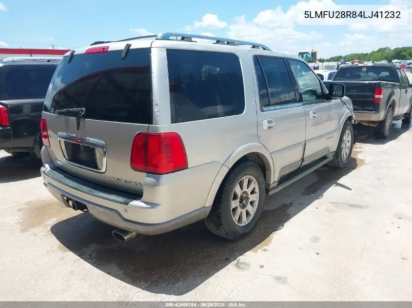 2004 Lincoln Navigator VIN: 5LMFU28R84LJ41232 Lot: 42468184
