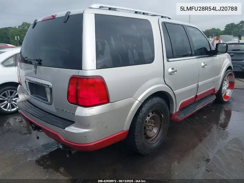 2004 Lincoln Navigator VIN: 5LMFU28R54LJ20788 Lot: 42508972