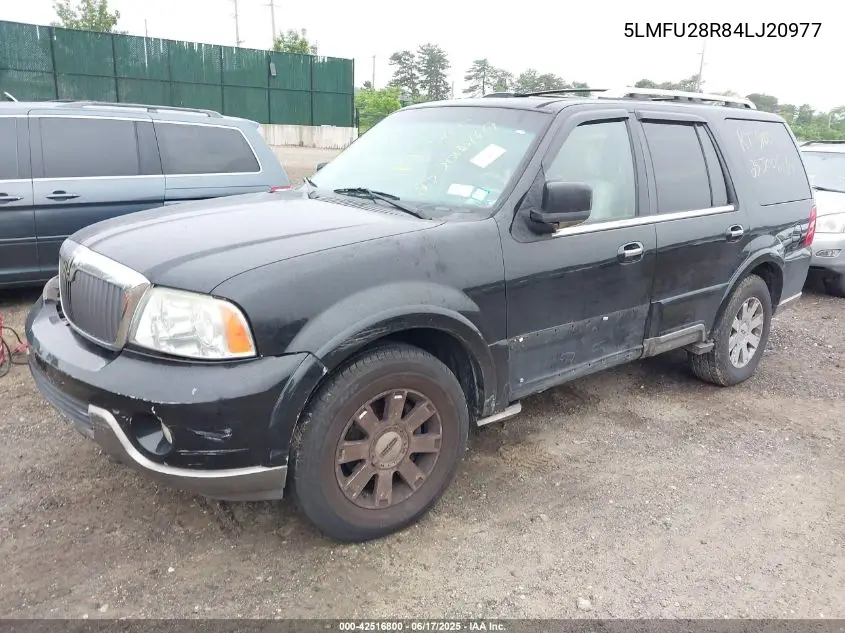 2004 Lincoln Navigator VIN: 5LMFU28R84LJ20977 Lot: 42516800